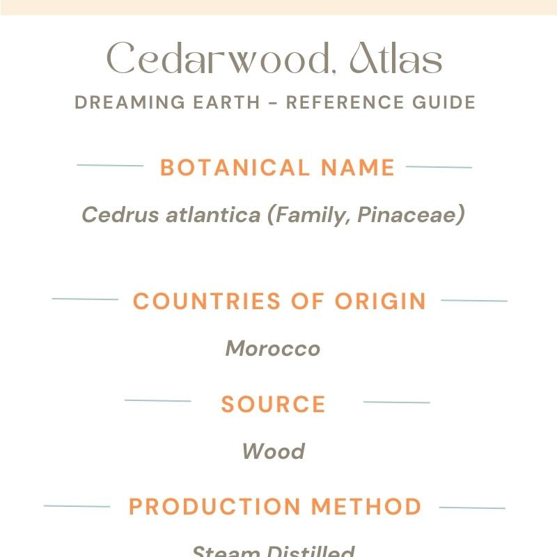 Cedarwood Organic Essential Oil - Dreaming Earth Inc
