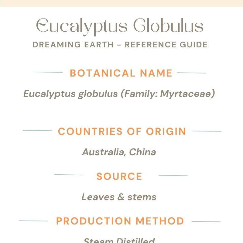 Eucalyptus Globulus Organic Essential Oil - Dreaming Earth Inc
