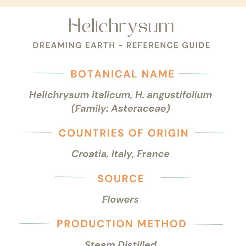 Helichrysum Organic Essential Oil - Dreaming Earth Inc