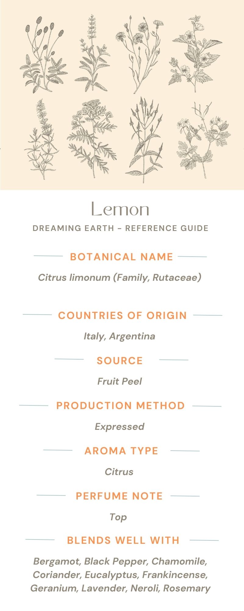 Lemon, Organic Essential Oil - Dreaming Earth Inc