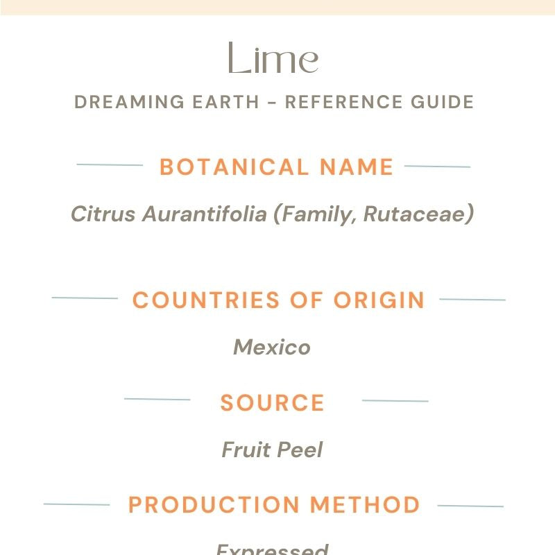 Lime Essential Oil - Dreaming Earth Inc