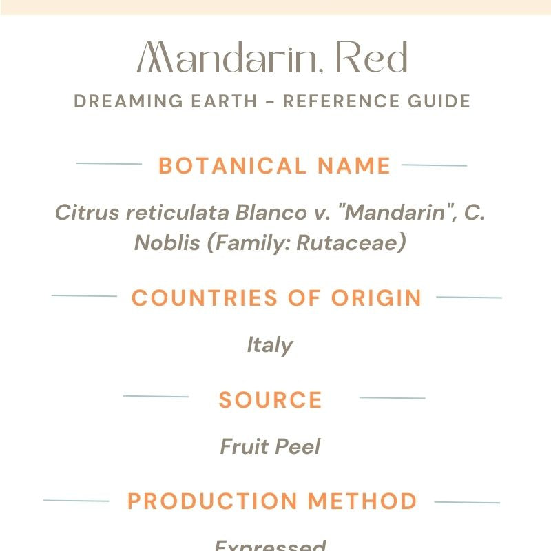 Mandarin Essential Oil (Red) - Dreaming Earth Inc