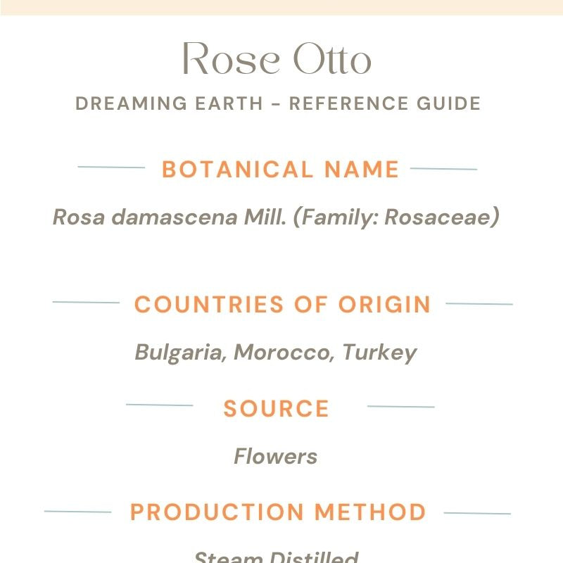 Rose Otto Essential Oil - Dreaming Earth Inc