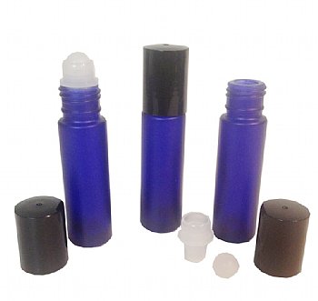 Load image into Gallery viewer, Aromatherapy Roll On Bottles, Blue 10ml - Dreaming Earth Inc
